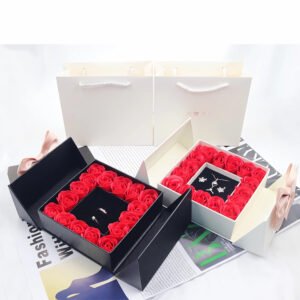 16 Roses Bow Jewelry Gift Box