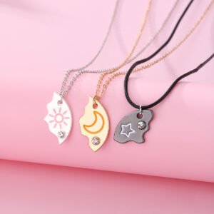 Sun & Star & Moon BFF Necklaces for 3 - Image 2