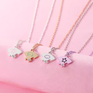 Sun & Moon & Stars & Clouds Best Friend Necklaces for 4 - Image 3