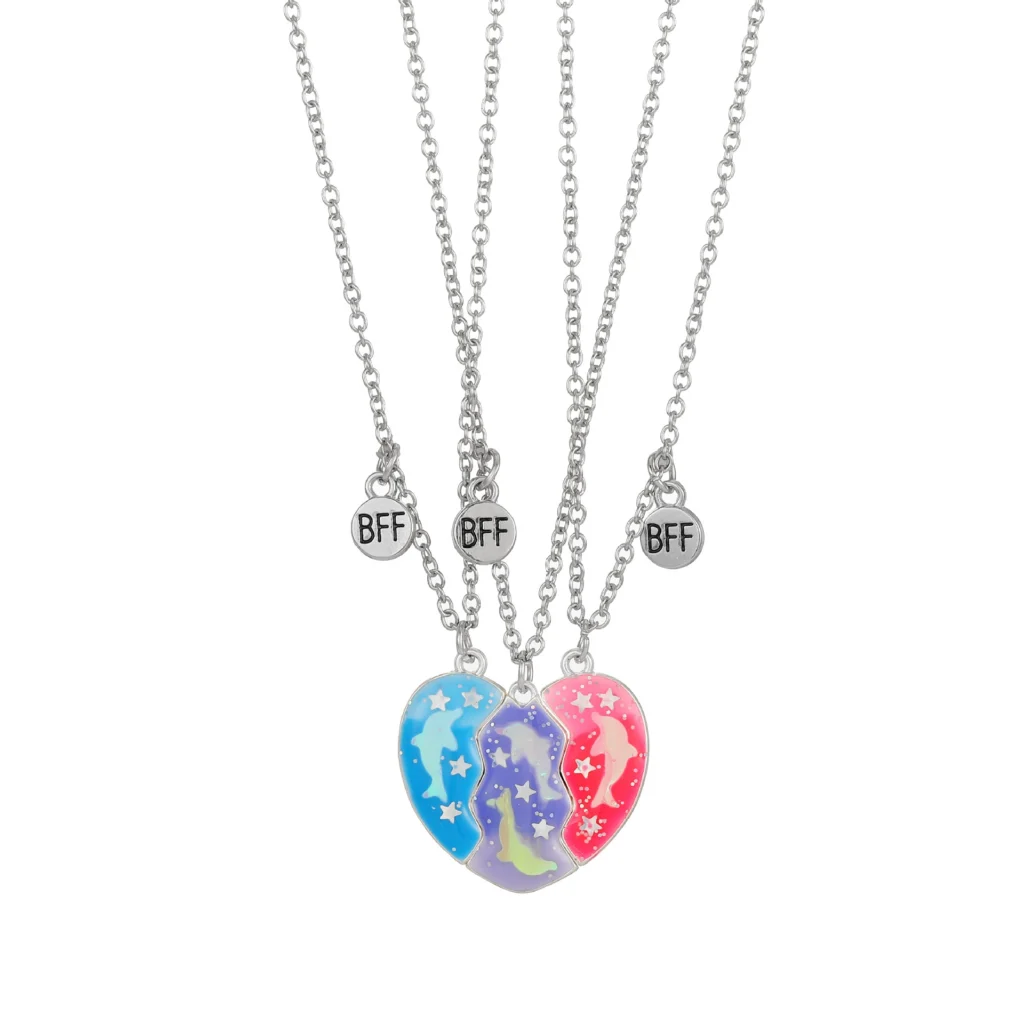 Personalized Jewelry for BFFs: Why It's a Must-Have Gift 9 Dolphin Tricolor 3-piece Best Friend Necklace