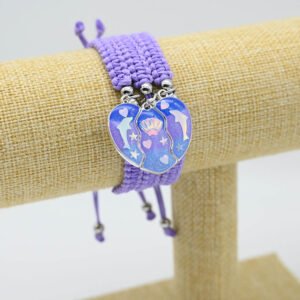 Adjustable Braided Cord Magnetic Dolphin BFF Bracelets for 3