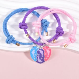 Magnetic Dolphin Matching BFF Bracelets for Three Friends