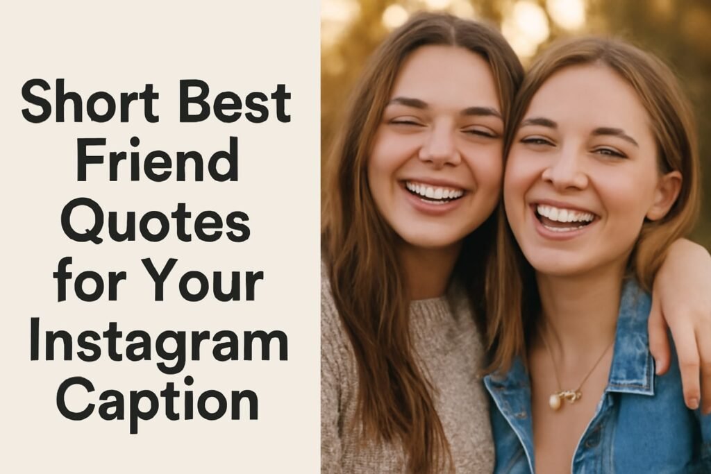50 Short Best Friend Quotes for Your Instagram Caption