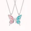 Butterfly Two-piece Matching Necklaces for Best Friends