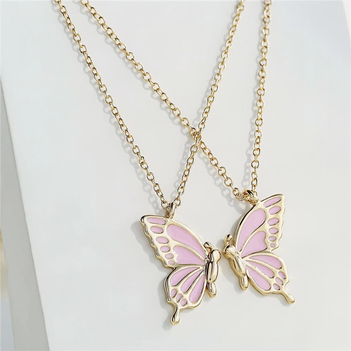 Butterfly Two-piece Matching Necklaces for Best Friends 5 Butterfly Two-piece Matching Necklaces for Best Friends - Image 5