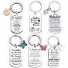 Meaningful Butterfly Stainless Steel Best Friend Keychains