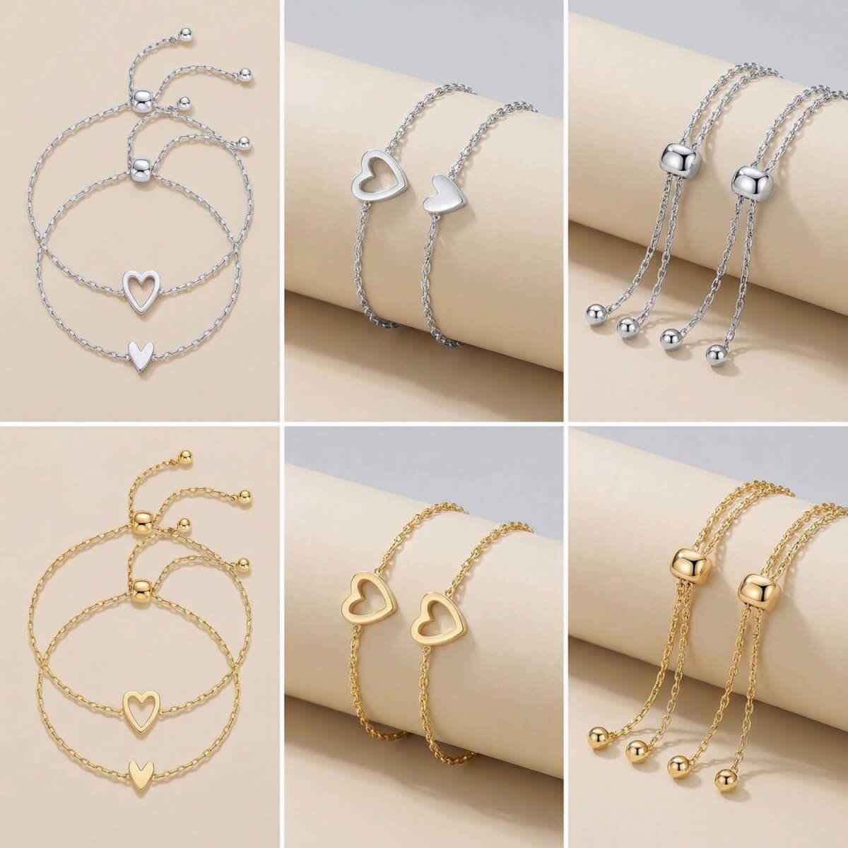 Matching Heartbeat Couple Bracelets for Him and Her - Adjustable Stainless Steel 2-Piece Jewelry Set 7 Matching Heartbeat Couple Bracelets for Him and Her - Adjustable Stainless Steel 2-Piece Jewelry Set