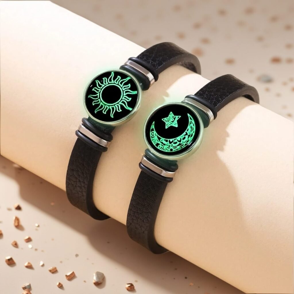 The Meaning Behind Different Couple Bracelet Styles (And Which One Fits Your Relationship) 26 Sun and Moon Lovers Luminous Couple Bracelet - Romantic Valentine's Day Gift for Couples