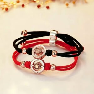 Home 11 Trending I Love You In 100 Languages Two-piece Couple Bracelets for Long Distance