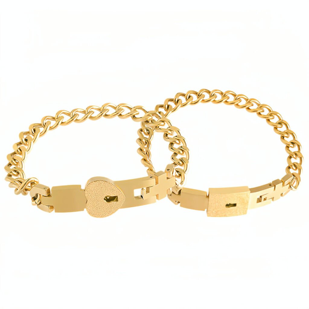 The Meaning Behind Different Couple Bracelet Styles (And Which One Fits Your Relationship) 31 Unique Lock Key Concentric Interlocking Titanium Steel Couple Bracelets