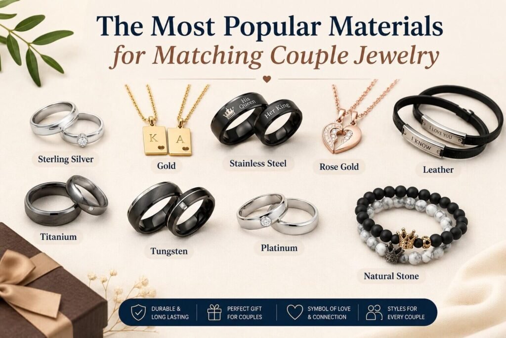 The Most Popular Materials for Matching Couple Jewelry 2 The Most Popular Materials for Matching Couple Jewelry