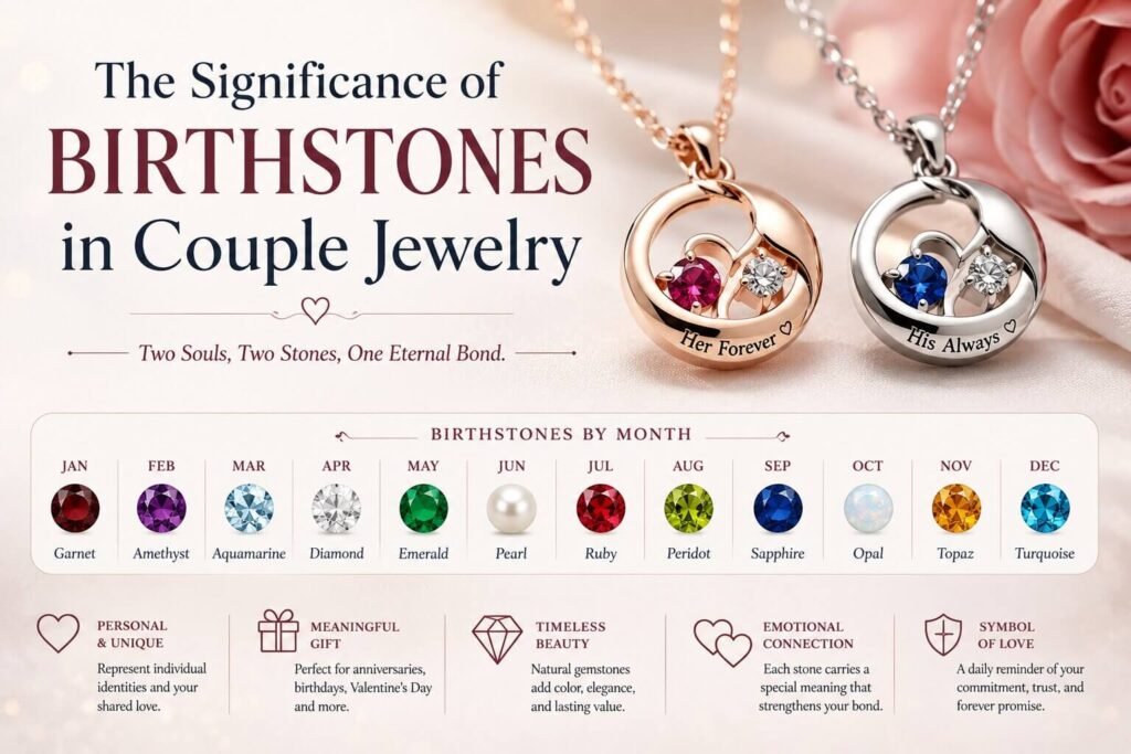 The Significance of Birthstones in Couple Jewelry 2 The Significance of Birthstones in Couple Jewelry