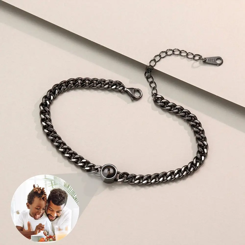 Personalized 925 Sterling Silver Photo Projection Bracelet – Custom Picture Gift 4 Personalized 925 Sterling Silver Photo Projection Bracelet – Custom Picture Gift